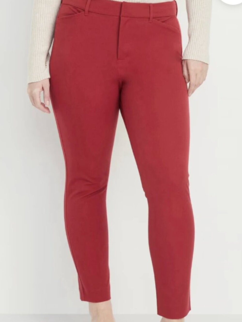 Banana Republic Sloan Womens 8 Burgundy Stretch Straight Leg Pants Workwear Fall